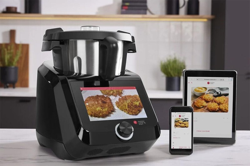 SILVERCREST® Monsieur Cuisine Smart SKMS 1200 B1, schwarz - B-Ware neuwertig